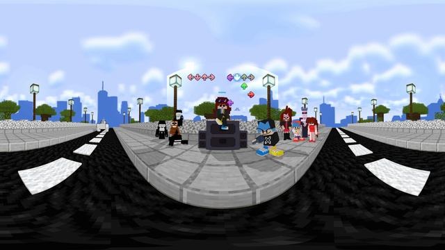 ("V.S. Bob & Bosip Tutorial EX) Friday Night Funkin 360° - Minecraft Animation смотреть онлайн