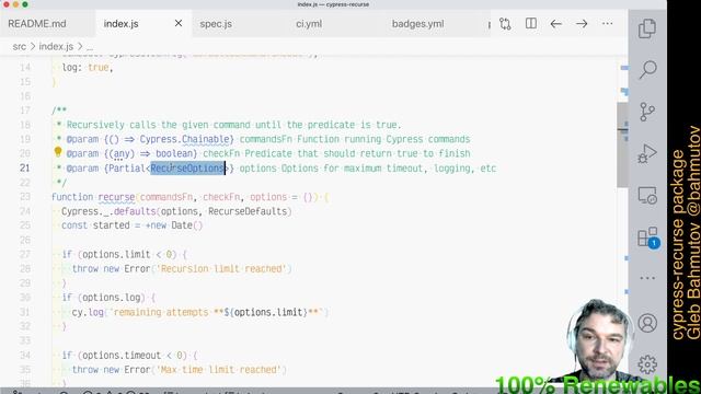 (7 of 7) Published cypress-recurse NPM package смотреть онлайн