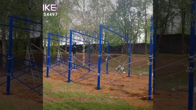 теневой навес + 11 тренажеров