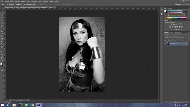 Photoshop- Tutorial - Pintura digital- efeito comics part 1 смотреть онлайн