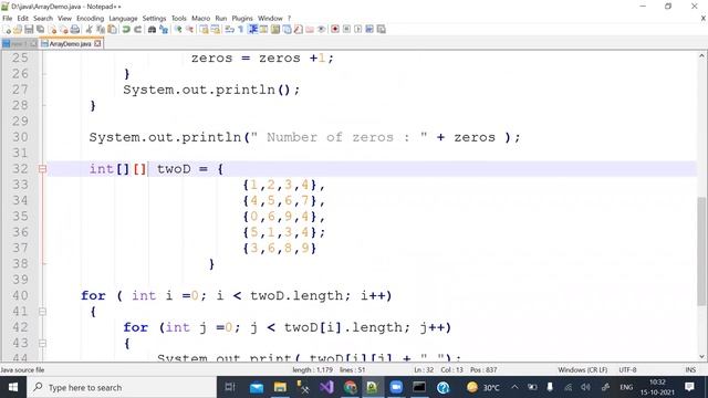 Java Programming Tutorials 2D array смотреть онлайн
