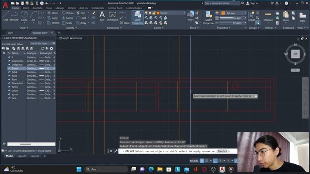 AUTOCAD 11-DARS / QİRQİM ÇİZİSH, QİRQİM CHİZİG'İ UZBEK TİLDA #AUTOCAD #uzbekistan #uzbek смотреть онлайн