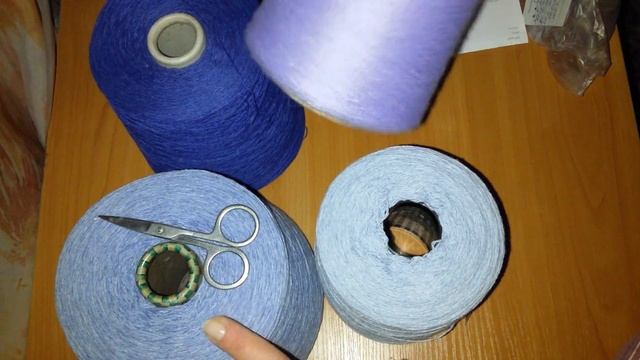 ОЧЕРЕДНАЯ ПОКУПКА БОБИННОЙ ПРЯЖИ #бобинная пряжа# смотреть онлайн