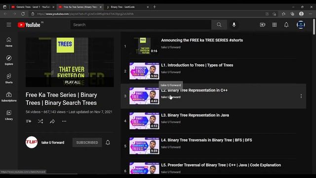 Resources for Binary Tree , Binary Search Tree , Generic Tree in DSA | Data Structure & Algorithms смотреть онлайн