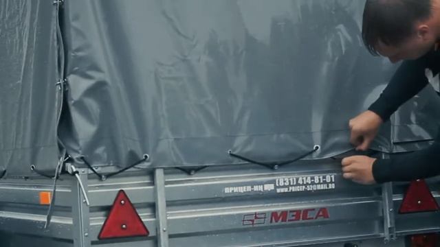 обзор прицепа МЗСА 817701-012 тент каркас Н1.1 м. смотреть онлайн