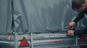 обзор прицепа МЗСА 817701-012 тент каркас Н1.1 м.
