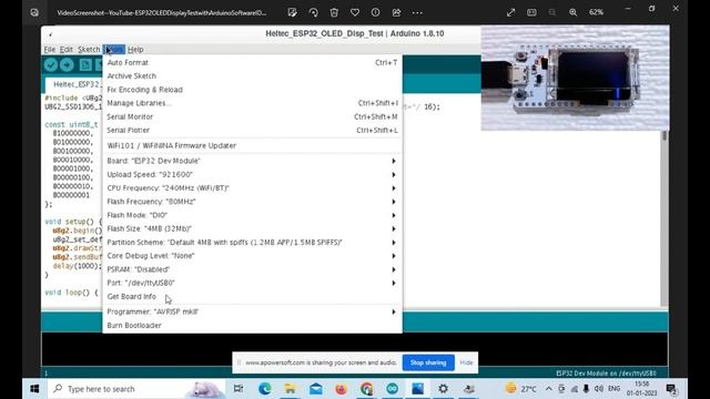 ESP32 wifi Module with SSD1306 OLED getting started explained in Marathi смотреть онлайн