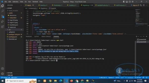 How to fix the npm start not working error in React? | ENOENT No Such File or Directory Open #react