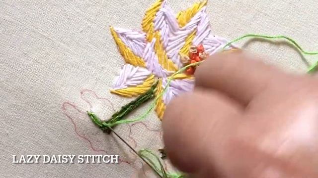 Embroidery - Lotus Flower Embroidery design - 130 смотреть онлайн