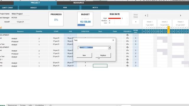 Project Management Template in Excel смотреть онлайн