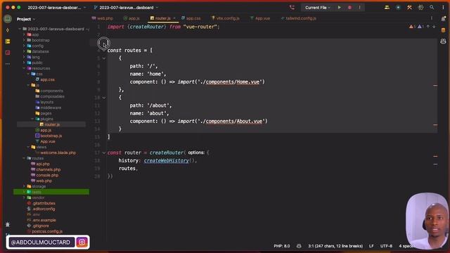[1/2] Dashboard Laravel avec Vuejs: Vuetify, Vue Router, Axios смотреть онлайн