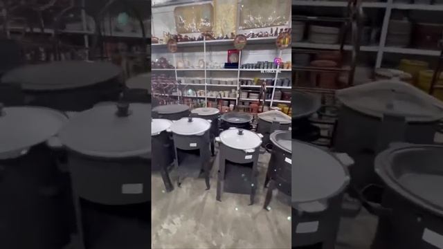 Узбекская посуда / чугунный казан для плова / печь под казан смотреть онлайн