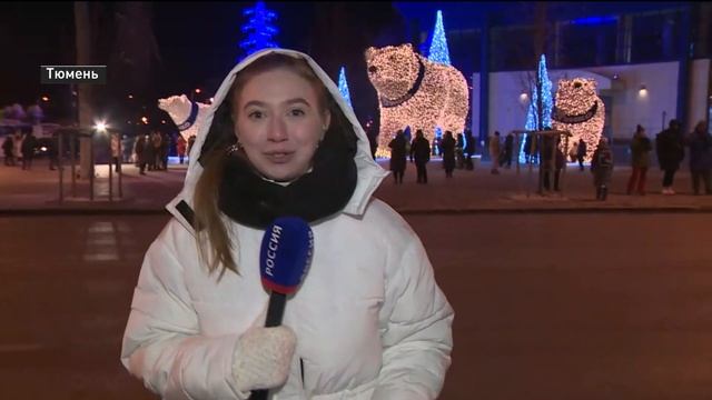 Пятый элемент – папа, появился в композиции светодиодных медведей в Тюмени смотреть онлайн