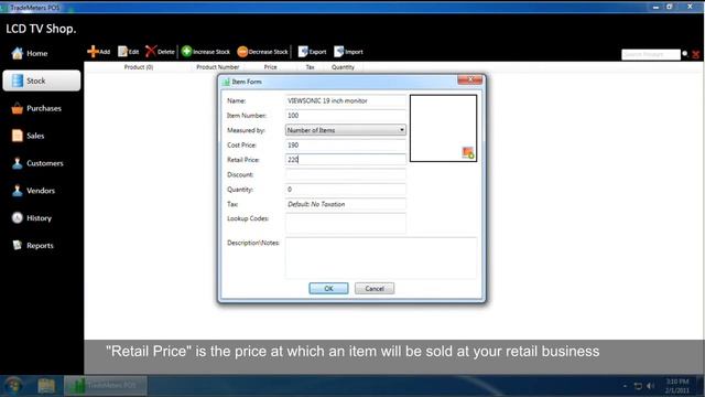TradeMeters POS Stock Module Inventory Management-Add Item and Its Attributes смотреть онлайн