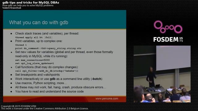 FOSDEM 2015 - Developer Room - Mysql And Friends - Ysql Gdb.mp4 смотреть онлайн