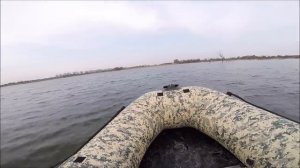 Мотор Sea Pro 9.9 первый день на воде. Замер скорости..mp4