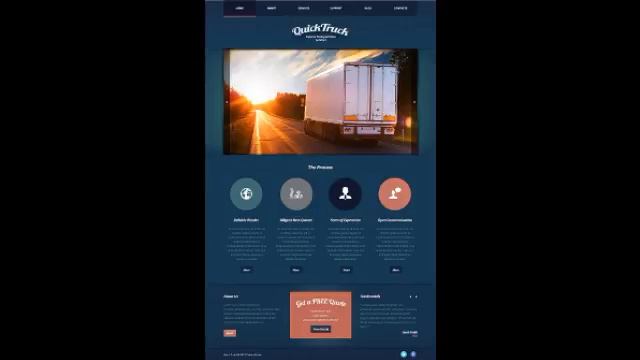 Preview Black Trucking Joomla Template by Astra TMT смотреть онлайн
