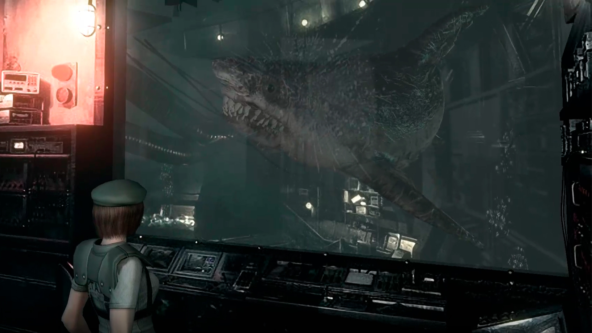 Resident Evil HD Jill Valentine part7. Зараженные Акулы. Коктейль для растения-монстра.mp4