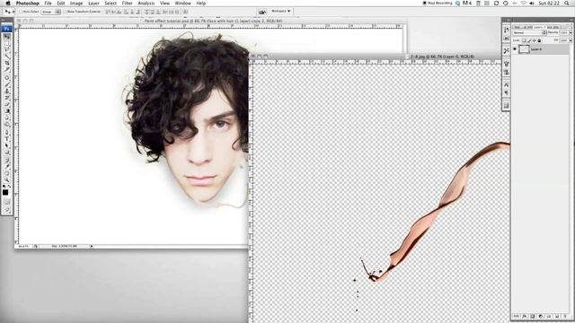 Photoshop Tutorial: Paint Splatter Effect Part 1 смотреть онлайн