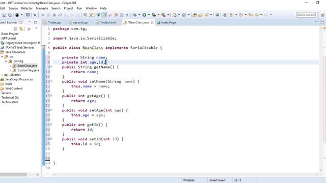 #26 JSP UseBean tag Example || Servlet vs JSP Tutorial || Advanced JAVA || J2EE || HINDI смотреть онлайн