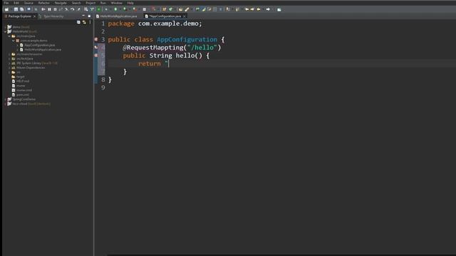 Spring Boot : Running Hello World! with Spring in Eclipse (RestController, RequestMapping) смотреть онлайн