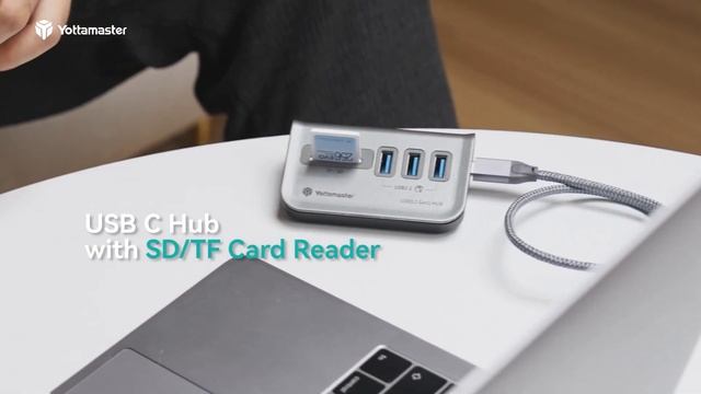 Yottamaster Garrison 4 Port USB 3.1 Hub, Powered USB Hub смотреть онлайн