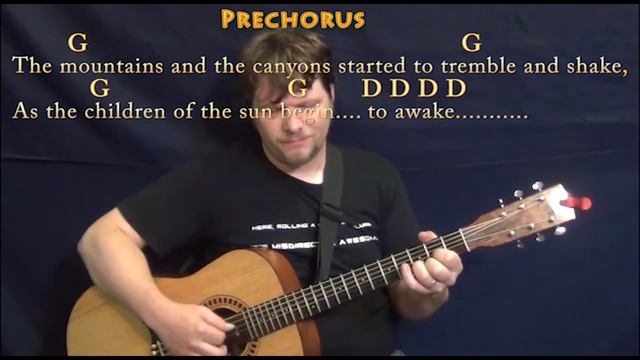 Going to California (Led Zeppelin) Fingerstyle Guitar Cover Lesson with Chords/Lyrics смотреть онлайн