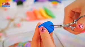 Залипательный Радужный слайм. Много всего в слайм