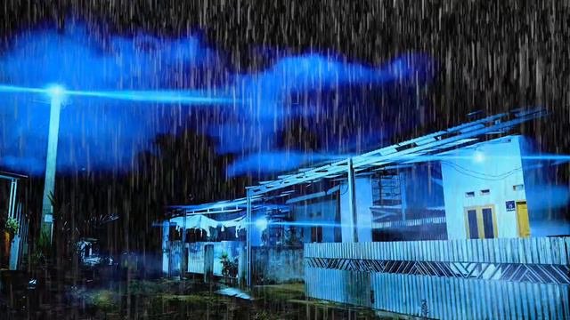 Lluvia Relajante Para Dormir - Sonido De Lluvia Y Truenos En Techo - Rain Sounds For Sleeping 64