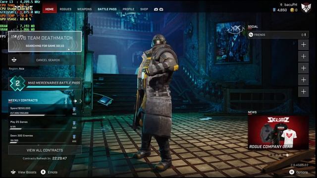 ? LIVE | I3 13100F + GTX 1650 Super I Rogue Company I 1080p Ultra Settings смотреть онлайн
