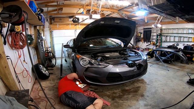 DIY BUMPER PAINT AND REPLACMENT ON 2012 Hyundai Veloster PART 2 смотреть онлайн