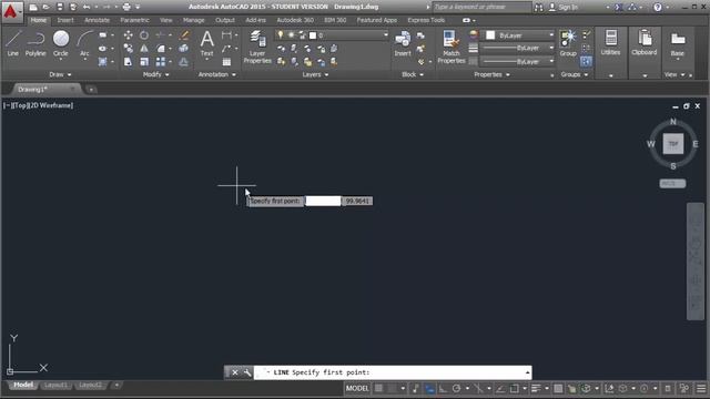 Autocad video kursu - 5.1 Line смотреть онлайн