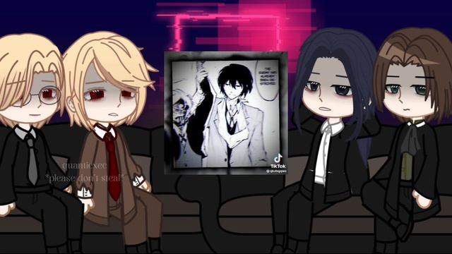Mtp react to William.J.M. as Dazai and Sherlock as Fyodor from Bsd // Mtp reaction // Bsd // Mtp смотреть онлайн