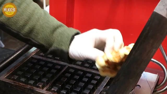 대구 칠성야시장 │ 모찌 와플 │ Mochi Waffle │ 한국 길거리 음식 │ Korean Street Food смотреть онлайн