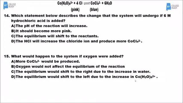 AP Chemistry Unit 7 Practice Problems 2020 смотреть онлайн
