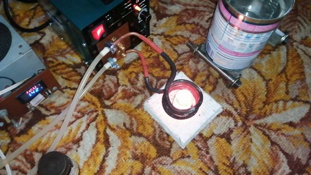 Пробная плавка серебра индукционным нагревателем смотреть онлайн