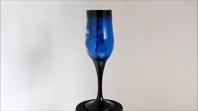 Декорированные бокалы Рисунок Гжель смотреть онлайн