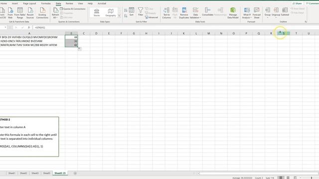 2 Ways to Split a String of Text Into Individual Columns in Excel смотреть онлайн