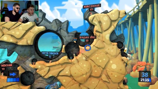 ЗАМОРИЛИ ОЛДОВОГО ЧЕРВИЧКА // FROST & SNAKE: Worms Revolution смотреть онлайн