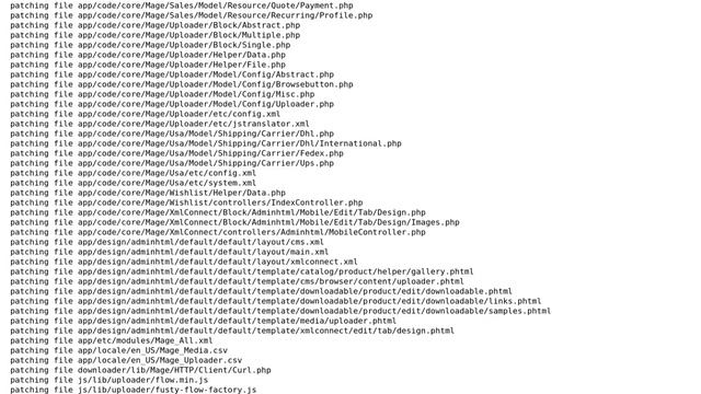 Magento: PATCH_SUPEE-8788 - ERROR: Patch can't be applied/reverted successfully смотреть онлайн
