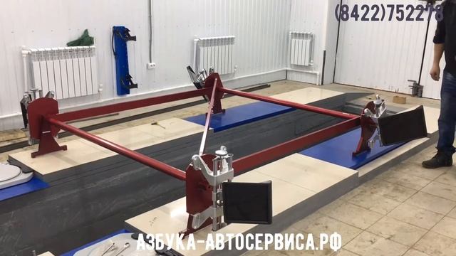 Калибровка стенда сход-развала 3D EASYRAY от компании Азбука Автосервиса смотреть онлайн