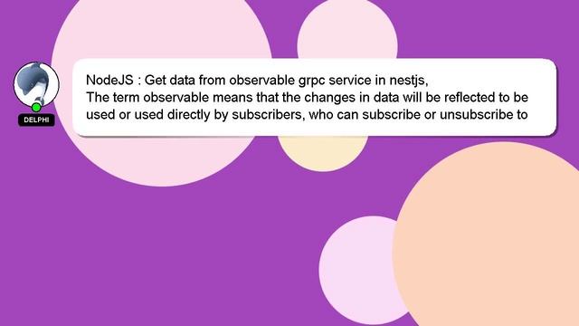 NodeJS : Get data from observable grpc service in nestjs, смотреть онлайн