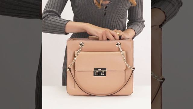 Классическая сумка DKNY R82AW472 EN2 beige смотреть онлайн
