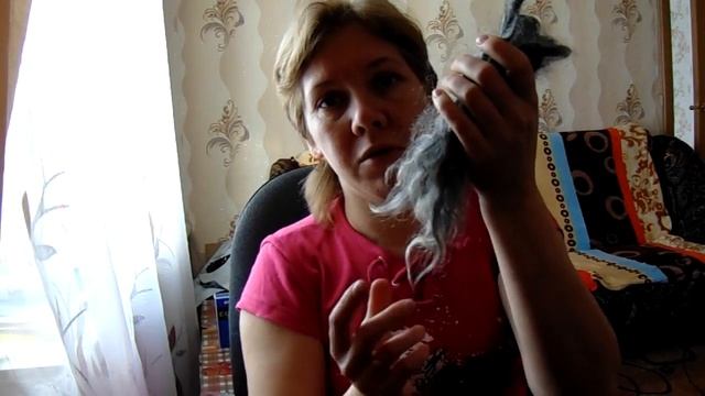 Локоны из козьего пуха для кукольных волос. смотреть онлайн