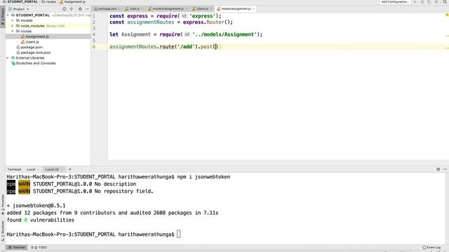 REACT | Node | MongoDB in Sinhala - Part 4 - Assignment Routes смотреть онлайн
