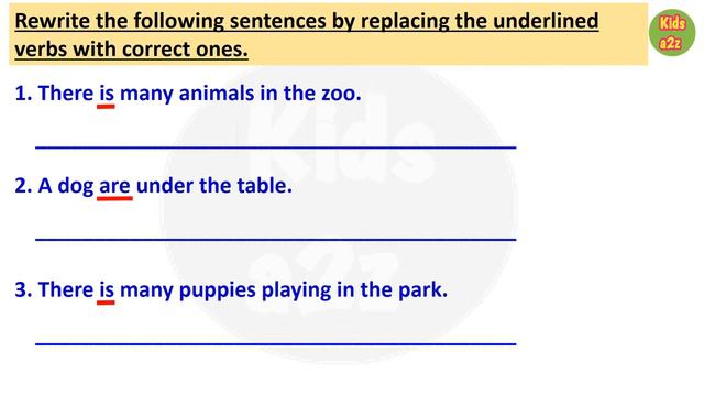 Use of Verbs Am, Is, Are, Was and Were | Class 2 English Grammar | English Worksheet for Class 2 смотреть онлайн