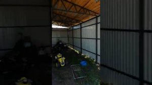 Строительство гаража из профлиста и метал каркаса, своими руками