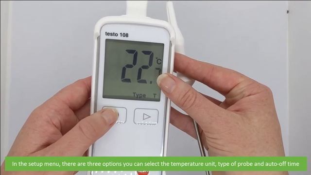 How to Set Up the Testo 108 Food Thermometer (IC-0563-1080) смотреть онлайн