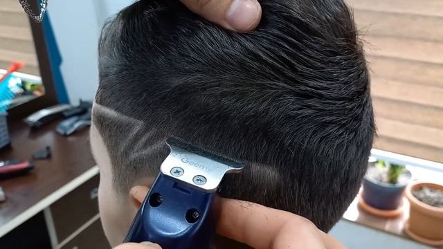 Узор на стрижке машинкой смотреть онлайн