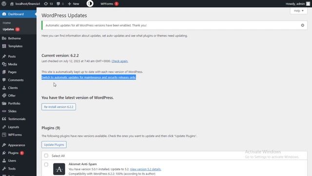 How to Enable Automatic Updates in WordPress - 2023 смотреть онлайн